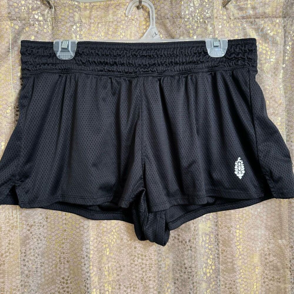 Free People Movement Black Jersey Hoop Shorts Large